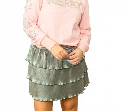 Grace + Emma Merry Pearl Sweatshirt In Pink