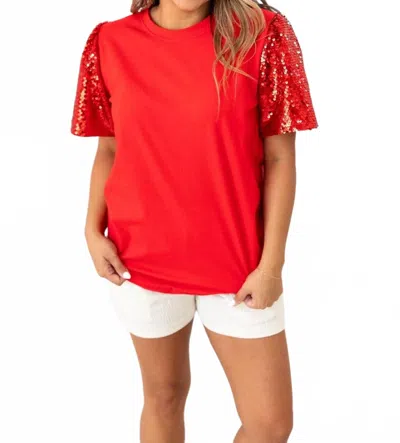 Grace + Emma Princess Top In Red