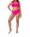 Grace + Emma Two-piece Swimsuit In Hot Pink In Pink