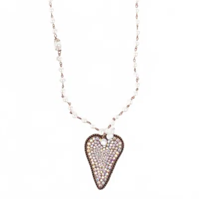 Grace + Emma Women's True To Your Heart Beaded Necklace In Copper In Multi