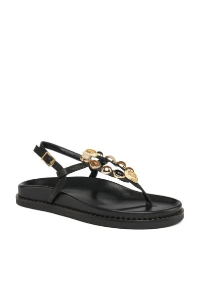 Grace Footwear Kali Stone T Strap Sandal In Multi