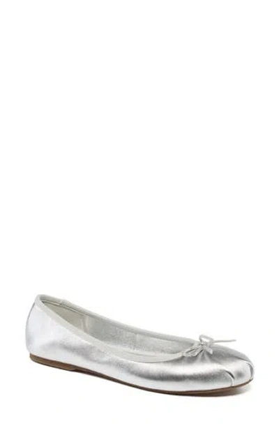 Grace Footwear Reims Ballerina Flat In Silver