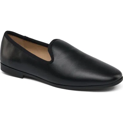 Grace Footwear Vivian Leather Slip-on Loafer In Black