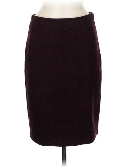 Pre-owned Grace Formal Skirt In Burgundy