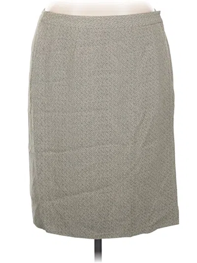 Pre-owned Grace Formal Skirt In Gray