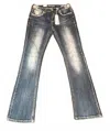 Grace In La Aztec Pocket Jean In Black In Gray