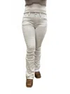 Grace In La Women's Bootcut Jeans In White In Neutral