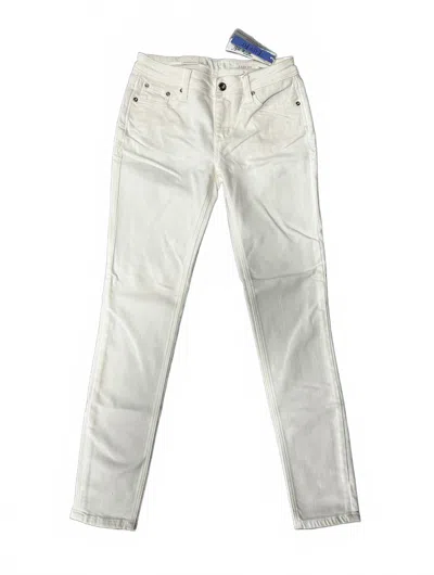 Grace In La Women's Easy Fit Denim Jean In White
