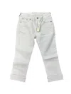 Grace In La Women's Pocket Detail Capri In White In White