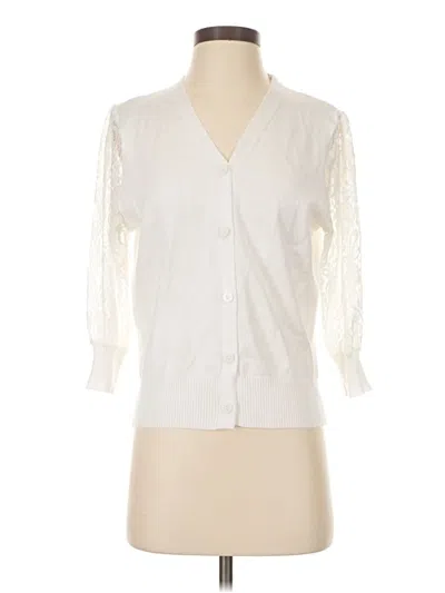 Pre-owned Grace Karin 3/4 Sleeve Blouse In Ivory