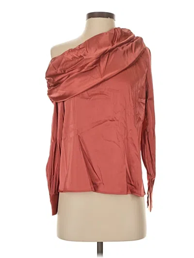 Grace Karin 3/4 Sleeve Blouse In Orange