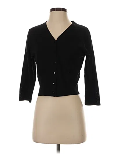 Pre-owned Grace Karin 3/4 Sleeve Button Down Shirt In Black