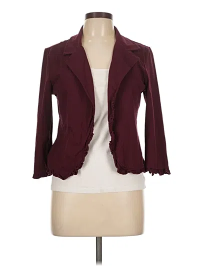 Pre-owned Grace Karin Blazer Jacket In Burgundy