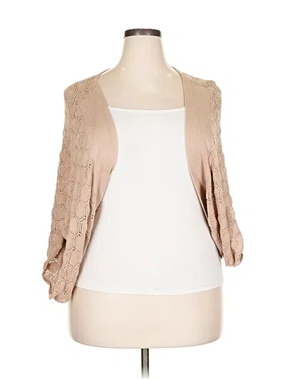 Pre-owned Grace Karin Cardigan Sweater In Brown