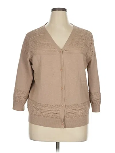 Pre-owned Grace Karin Cardigan Sweater In Brown