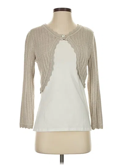 Pre-owned Grace Karin Cardigan Sweater In Brown