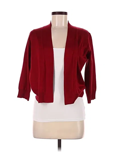Pre-owned Grace Karin Cardigan Sweater In Burgundy