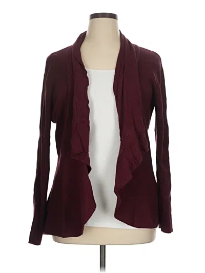Pre-owned Grace Karin Cardigan Sweater In Burgundy