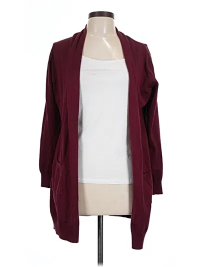 Pre-owned Grace Karin Cardigan Sweater In Burgundy