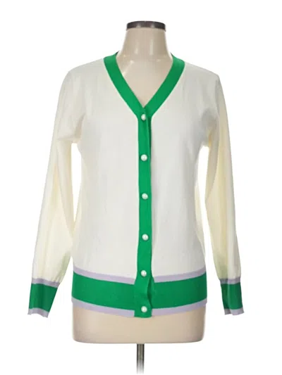 Pre-owned Grace Karin Cardigan Sweater In Green