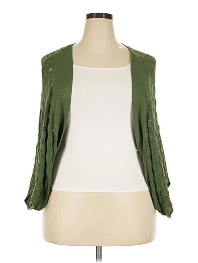 Pre-owned Grace Karin Cardigan Sweater In Green