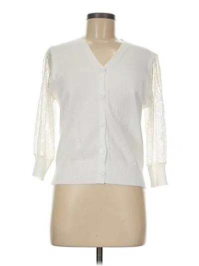 Pre-owned Grace Karin Cardigan Sweater In Ivory