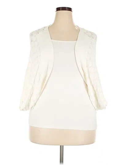 Pre-owned Grace Karin Cardigan Sweater In Ivory