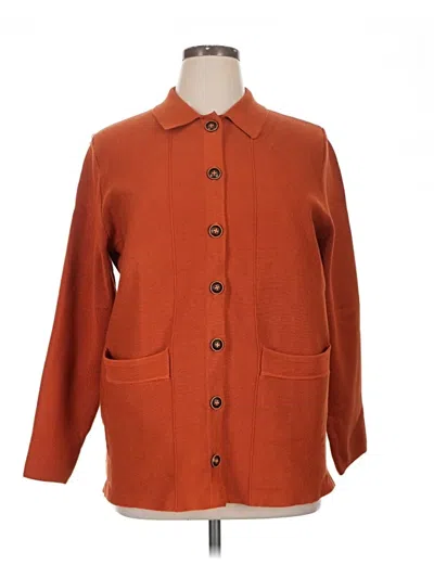 Pre-owned Grace Karin Cardigan Sweater In Orange