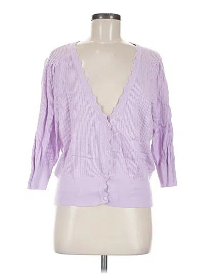 Pre-owned Grace Karin Cardigan Sweater In Purple