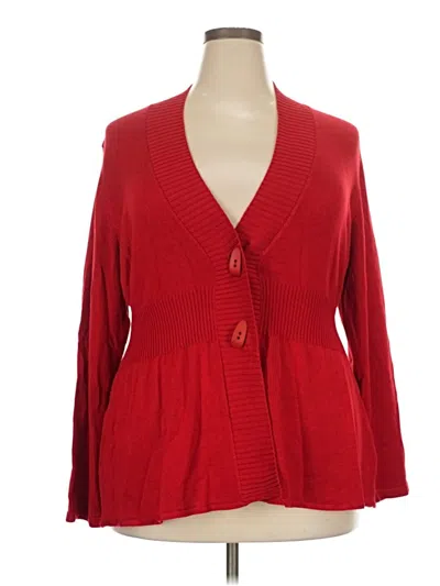 Pre-owned Grace Karin Cardigan Sweater In Red