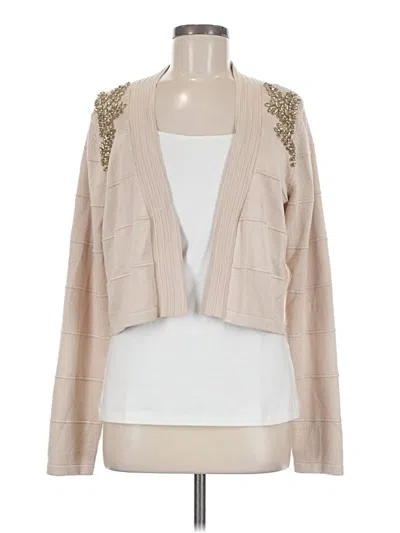 Pre-owned Grace Karin Cardigan Sweater In Tan