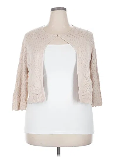 Pre-owned Grace Karin Cardigan Sweater In Tan