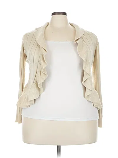 Pre-owned Grace Karin Cardigan Sweater In White