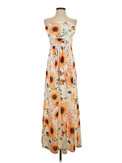 Pre-owned Grace Karin Casual Dress In Orange