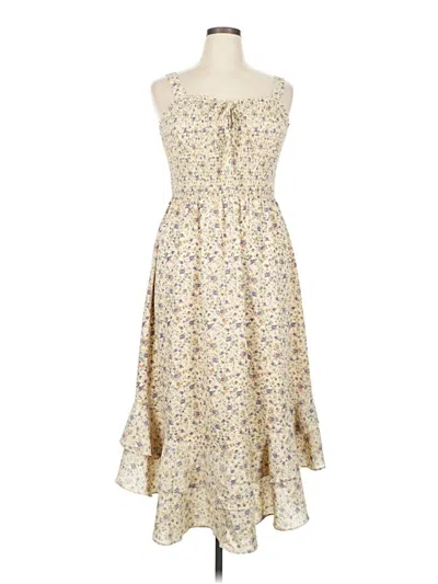 Pre-owned Grace Karin Casual Dress In White