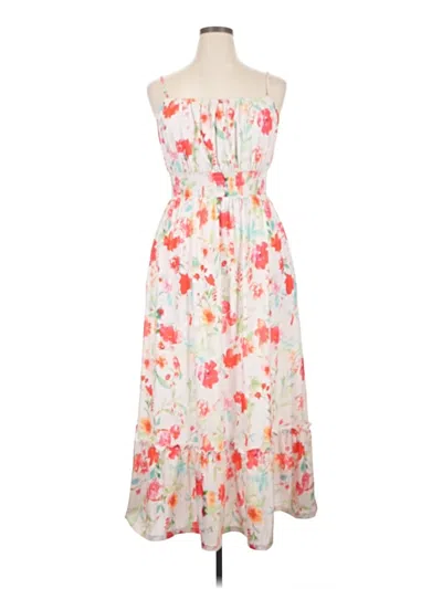 Pre-owned Grace Karin Casual Dress In White