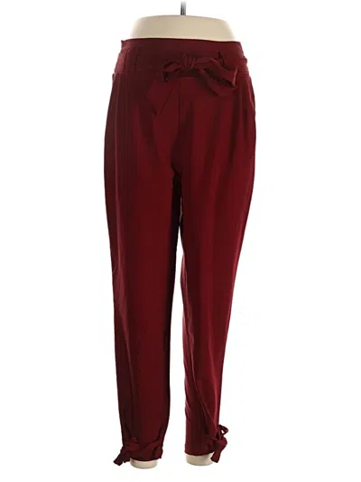 Pre-owned Grace Karin Casual Pants In Burgundy