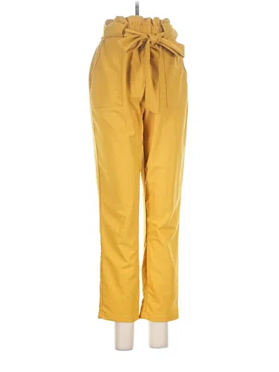 Pre-owned Grace Karin Casual Pants In Yellow