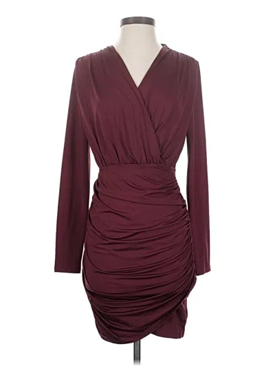 Pre-owned Grace Karin Cocktail Dress In Burgundy
