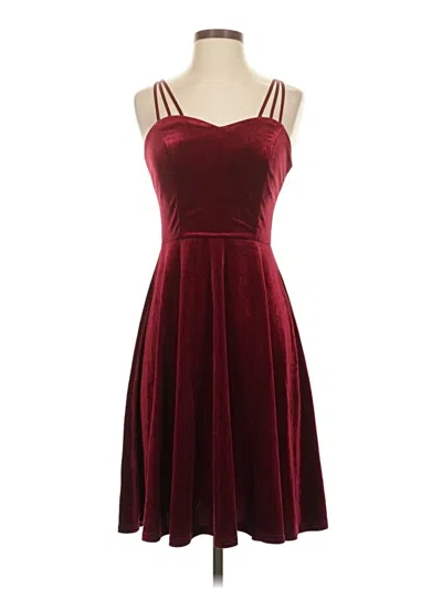 Pre-owned Grace Karin Cocktail Dress In Burgundy