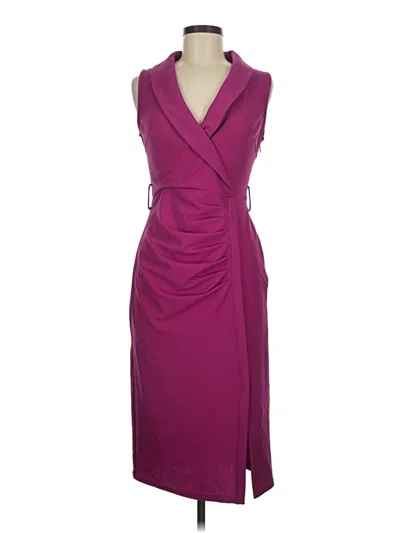 Pre-owned Grace Karin Cocktail Dress In Burgundy