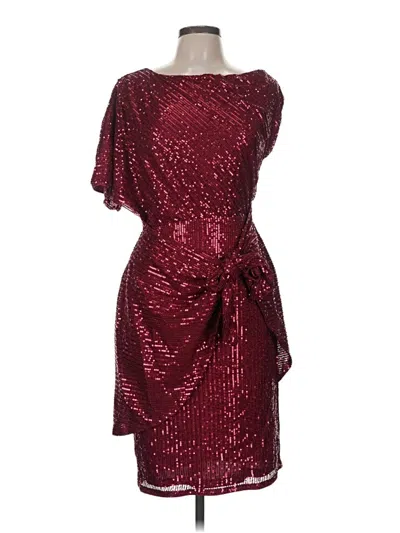 Pre-owned Grace Karin Cocktail Dress In Burgundy