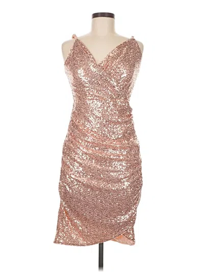 Pre-owned Grace Karin Cocktail Dress In Gold
