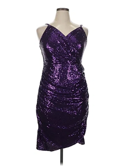 Pre-owned Grace Karin Cocktail Dress In Purple