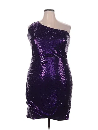 Pre-owned Grace Karin Cocktail Dress In Purple