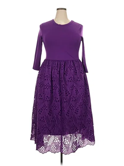 Pre-owned Grace Karin Cocktail Dress In Purple