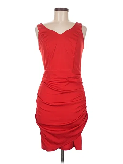 Pre-owned Grace Karin Cocktail Dress In Red