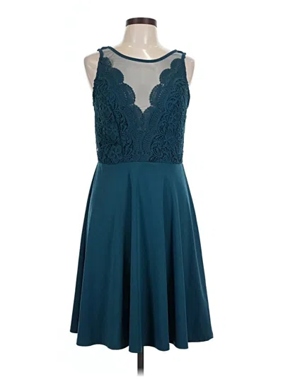 Pre-owned Grace Karin Cocktail Dress In Teal