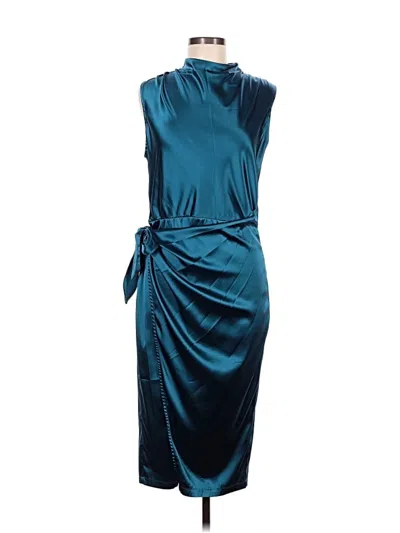 Pre-owned Grace Karin Cocktail Dress In Teal