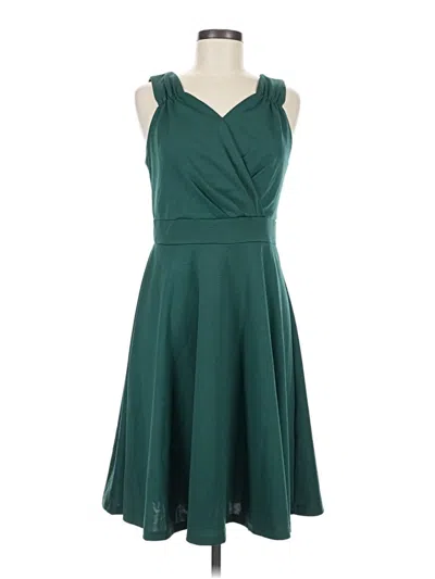 Pre-owned Grace Karin Cocktail Dress In Teal